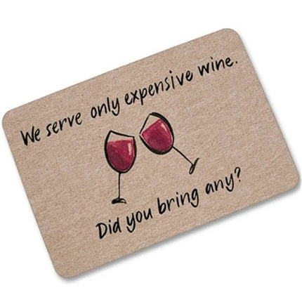 Funny Wine Quotes Floor Non-slip Kitchen Doormat - Mad Fly Essentials