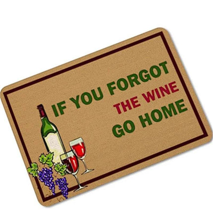 Funny Wine Quotes Floor Non - slip Kitchen Doormat - Doormat - Retro Rugs - Mad Fly Essentials