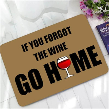 Funny Wine Quotes Floor Non - slip Kitchen Doormat - Doormat - Retro Rugs - Mad Fly Essentials