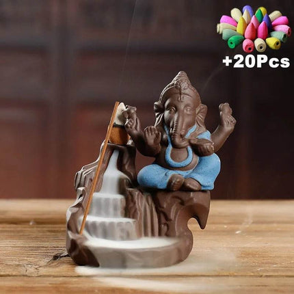 Ganesha Incense Burner Animal Elephant Home Decor - Home Decor - MINIDEAL - Mad Fly Essentials