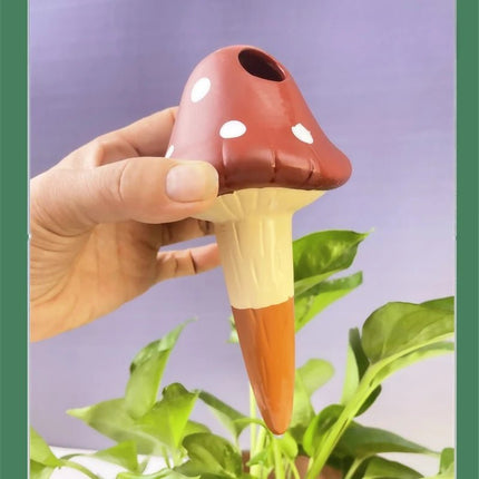 Garden Decor Auto 4pc Ceramic Mushroom Water Dripper - Garden Decor - Garden Pros - Mad Fly Essentials