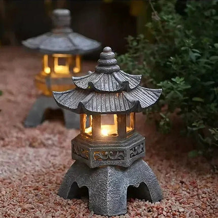 Garden Decor Solar Zen Lights Outdoor LED Pagoda - Garden Decor - Garden Pros - Mad Fly Essentials