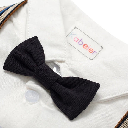 Gentleman Outfit Baby Boy 0-18M Tie Clothing Set - Gentleman Outfit - Kabeier - Mad Fly Essentials