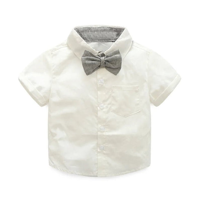 Gentleman Outfit Baby Boy 0-18M Tie Clothing Set - Gentleman Outfit - Kabeier - Mad Fly Essentials