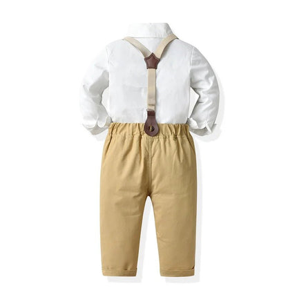 Gentleman Outfit Baby Boy Blue Grey Plaid Clothing Set - Gentleman Outfit - Top and top - Mad Fly Essentials