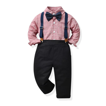 Gentleman Outfit Baby Boy Blue Grey Plaid Clothing Set - Gentleman Outfit - Top and top - Mad Fly Essentials