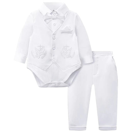 Gentleman Outfit Baby Boy Bow Formal Outfit - Gentleman Outfit - Top and top - Mad Fly Essentials