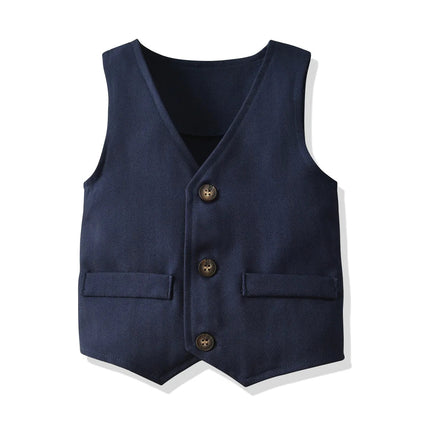 Gentleman Outfit Baby Boy Formal Blue Banquet Clothing Set - Gentleman Outfit - LJW - Mad Fly Essentials