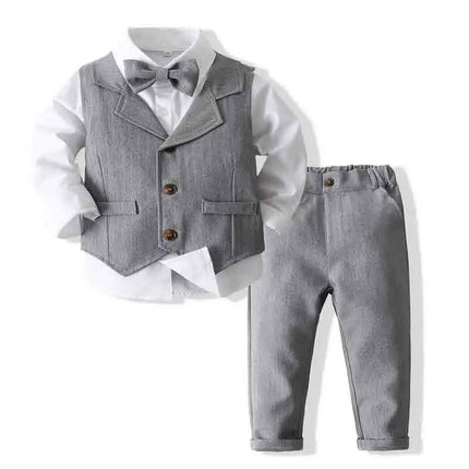 Gentleman Outfit Baby Boy Formal Costume Suit - Gentleman Outfit - BabyBoo - Mad Fly Essentials
