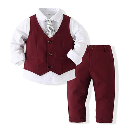 Gentleman Outfit Baby Boy Formal Costume Suit - Gentleman Outfit - BabyBoo - Mad Fly Essentials