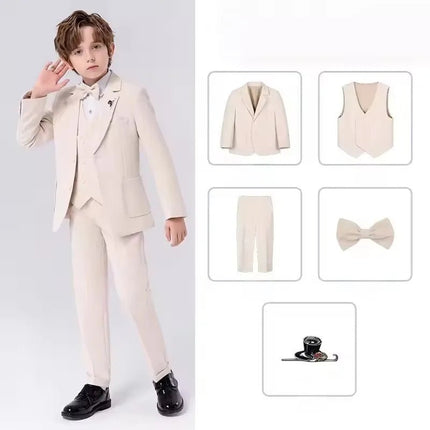 Gentleman Outfit Boy Formal Floral Purple Black Wedding Set - Gentleman Outfit - PsyMonster - Mad Fly Essentials