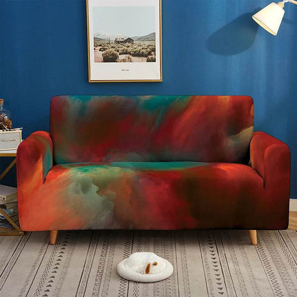 Geometric Abstract Clouds Home Living Room 3D Sofa Slipcover - Slipcover - Coolazy - Mad Fly Essentials