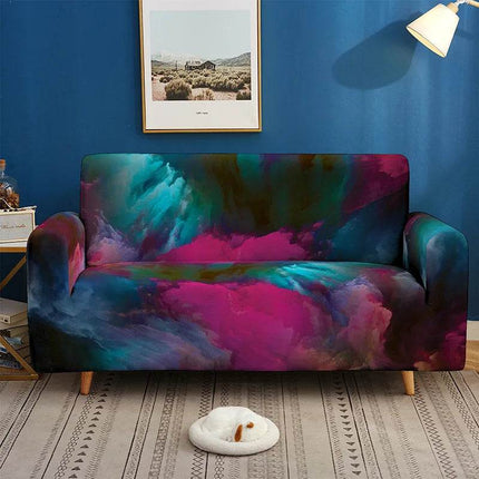 Geometric Abstract Clouds Home Living Room 3D Sofa Slipcover - Slipcover - Coolazy - Mad Fly Essentials