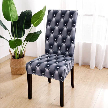 Geometric Elastic Dining Chair Cover Slipcover - Slipcover - Housmife - Mad Fly Essentials