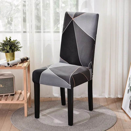 Geometric Elastic Dining Chair Cover Slipcover - Mad Fly Essentials