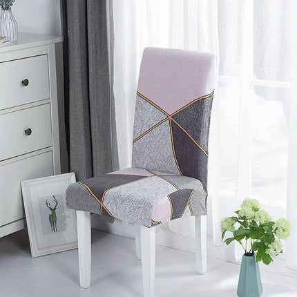 Geometric Elastic Dining Chair Cover Slipcover - Slipcover - Housmife - Mad Fly Essentials