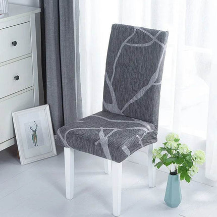 Geometric Elastic Dining Chair Cover Slipcover - Slipcover - Housmife - Mad Fly Essentials