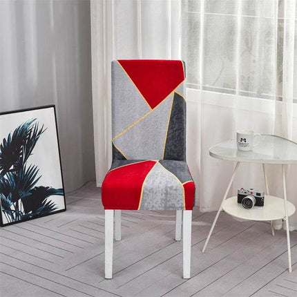 Geometric Elastic Dining Chair Cover Slipcover - Slipcover - Housmife - Mad Fly Essentials
