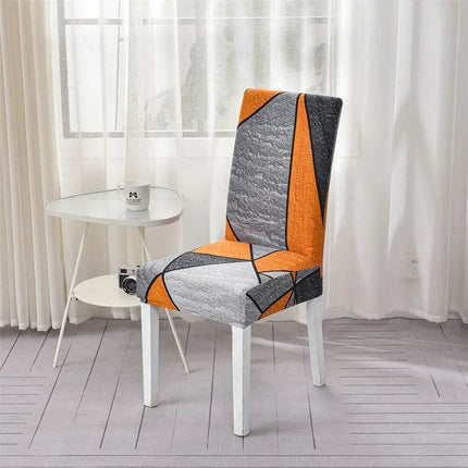 Geometric Elastic Dining Chair Cover Slipcover - Slipcover - Housmife - Mad Fly Essentials