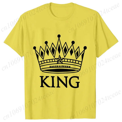 Gifts Decor Shirt Matching Couples KING QUEEN Plus Summer Tee - Gifts Decor - GUILAN - Mad Fly Essentials