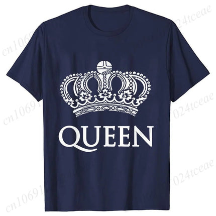 Gifts Decor Shirt Matching Couples KING QUEEN Plus Summer Tee - Gifts Decor - GUILAN - Mad Fly Essentials