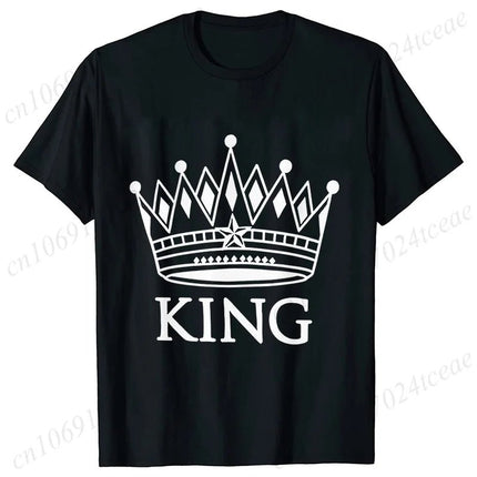 Gifts Decor Shirt Matching Couples KING QUEEN Plus Summer Tee - Gifts Decor - GUILAN - Mad Fly Essentials