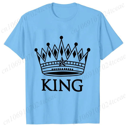 Gifts Decor Shirt Matching Couples KING QUEEN Plus Summer Tee - Gifts Decor - GUILAN - Mad Fly Essentials