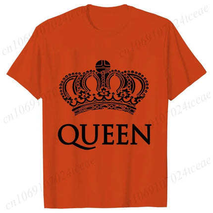 Gifts Decor Shirt Matching Couples KING QUEEN Plus Summer Tee - Gifts Decor - GUILAN - Mad Fly Essentials
