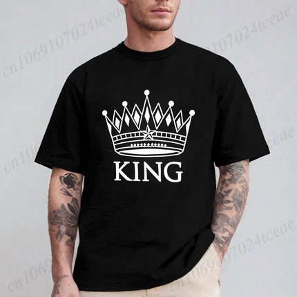 Gifts Decor Shirt Matching Couples KING QUEEN Plus Summer Tee - Gifts Decor - GUILAN - Mad Fly Essentials