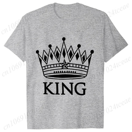 Gifts Decor Shirt Matching Couples KING QUEEN Plus Summer Tee - Gifts Decor - GUILAN - Mad Fly Essentials