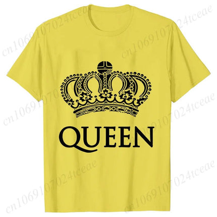 Gifts Decor Shirt Matching Couples KING QUEEN Plus Summer Tee - Gifts Decor - GUILAN - Mad Fly Essentials