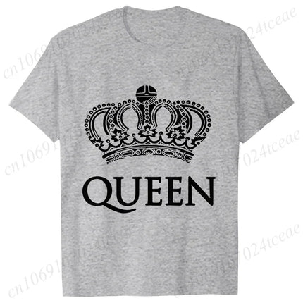 Gifts Decor Shirt Matching Couples KING QUEEN Plus Summer Tee - Gifts Decor - GUILAN - Mad Fly Essentials