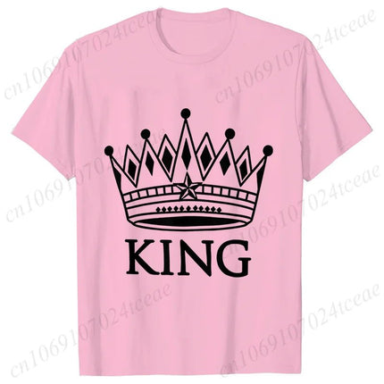 Gifts Decor Shirt Matching Couples KING QUEEN Plus Summer Tee - Gifts Decor - GUILAN - Mad Fly Essentials