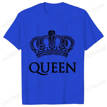 Gifts Decor Shirt Matching Couples KING QUEEN Plus Summer Tee - Gifts Decor - GUILAN - Mad Fly Essentials