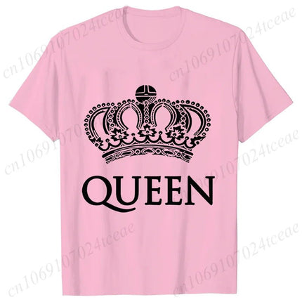 Gifts Decor Shirt Matching Couples KING QUEEN Plus Summer Tee - Gifts Decor - GUILAN - Mad Fly Essentials
