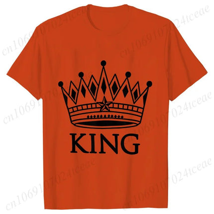 Gifts Decor Shirt Matching Couples KING QUEEN Plus Summer Tee - Gifts Decor - GUILAN - Mad Fly Essentials