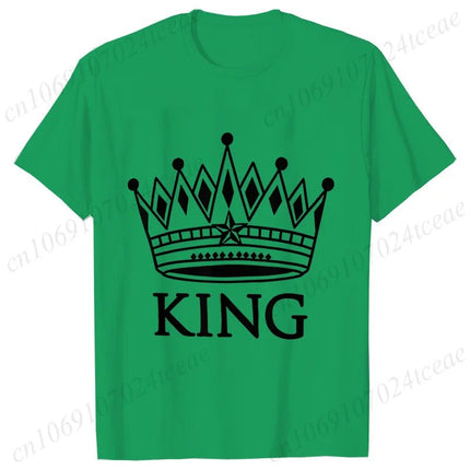 Gifts Decor Shirt Matching Couples KING QUEEN Plus Summer Tee - Gifts Decor - GUILAN - Mad Fly Essentials