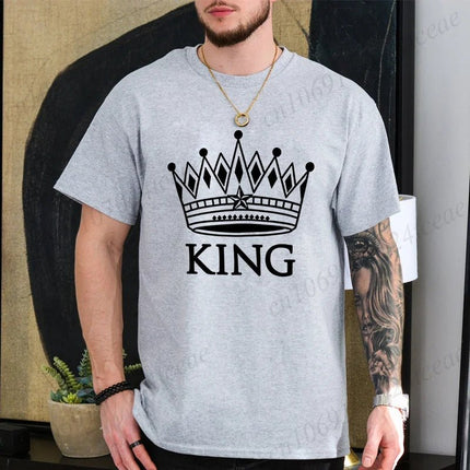 Gifts Decor Shirt Matching Couples KING QUEEN Plus Summer Tee - Gifts Decor - GUILAN - Mad Fly Essentials