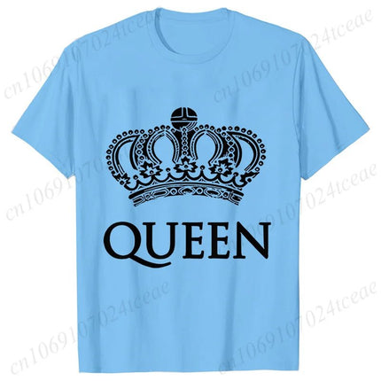 Gifts Decor Shirt Matching Couples KING QUEEN Plus Summer Tee - Gifts Decor - GUILAN - Mad Fly Essentials