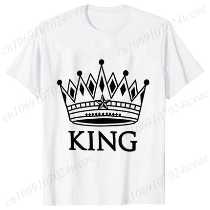 Gifts Decor Shirt Matching Couples KING QUEEN Plus Summer Tee - Gifts Decor - GUILAN - Mad Fly Essentials