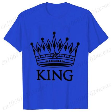 Gifts Decor Shirt Matching Couples KING QUEEN Plus Summer Tee - Gifts Decor - GUILAN - Mad Fly Essentials