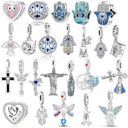 Gifts Decor Women 2026 Angel Guardian Necklace Bracelet Charm - Gifts Decor - CSJA Jewelry - Mad Fly Essentials