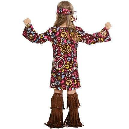 Girl 1960s Hippie Tassels Cosplay Costume Set - Costume Set - Cavalaria Costumes - Mad Fly Essentials