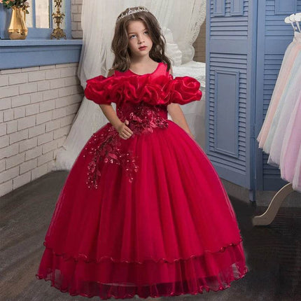 Girl 4 - 13Y Long Wedding Formal Party Dress - Party Dress - MyraKids - Mad Fly Essentials