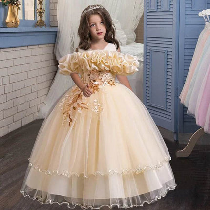 Girl 4 - 13Y Long Wedding Formal Party Dress - Party Dress - MyraKids - Mad Fly Essentials