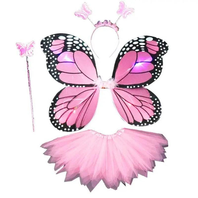 4pc LED Fairy Butterfly Girl Costume Set - Costume Set - Bear Leader - Mad Fly Essentials