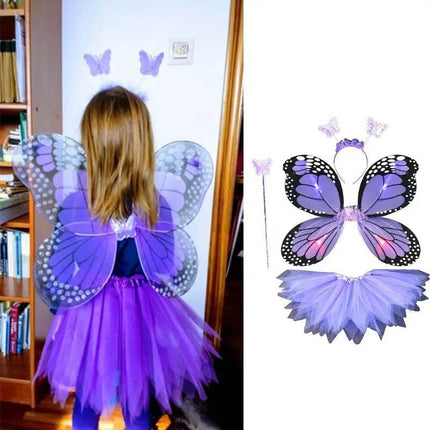 LED Fairy Butterfly Girl Costume Set – Mad Fly Essentials