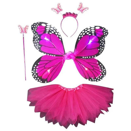 4pc LED Fairy Butterfly Girl Costume Set - Costume Set - Bear Leader - Mad Fly Essentials