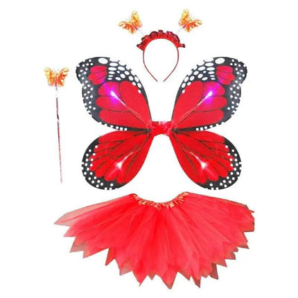 4pc LED Fairy Butterfly Girl Costume Set - Costume Set - Bear Leader - Mad Fly Essentials