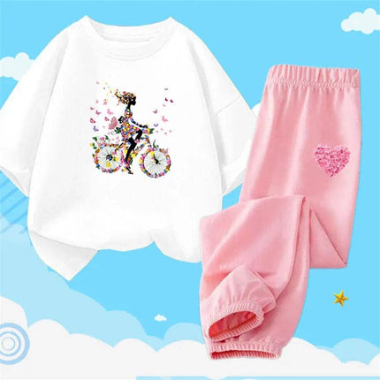 Girl Activewear Flower Girl Tracksuit Set - Mad Fly Essentials